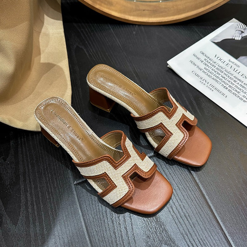 【Shoes】5色展開夏スリッパ W12366