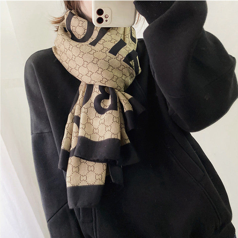 【雑貨】秋冬スカーフ W13596