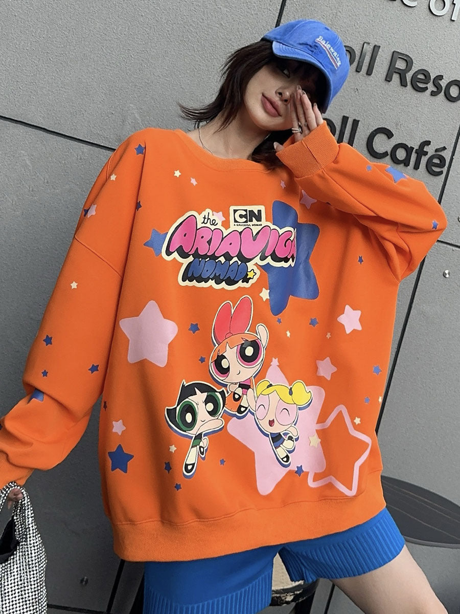 【Tops】キャラクタープリントプルオーバー W13992