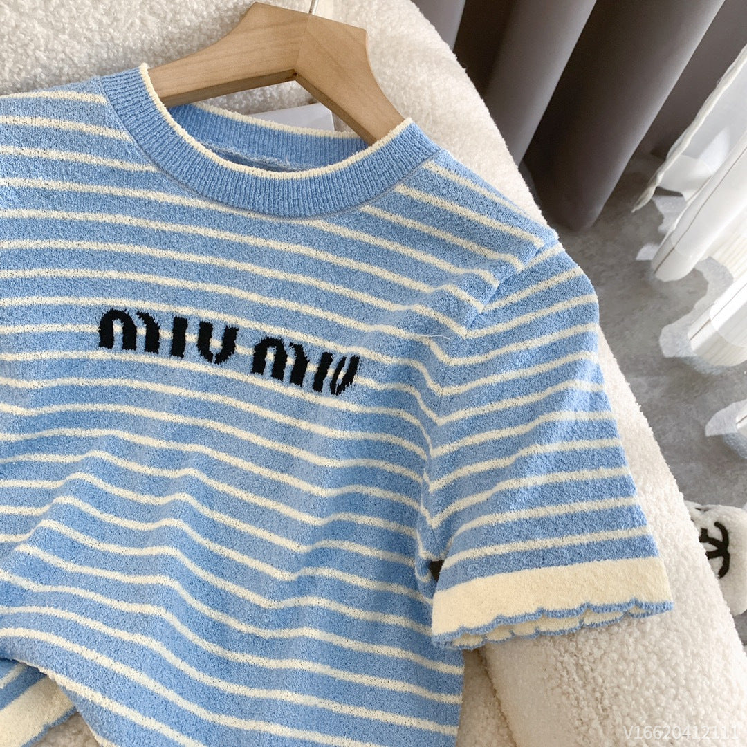 【Tops】半袖ニット W11999