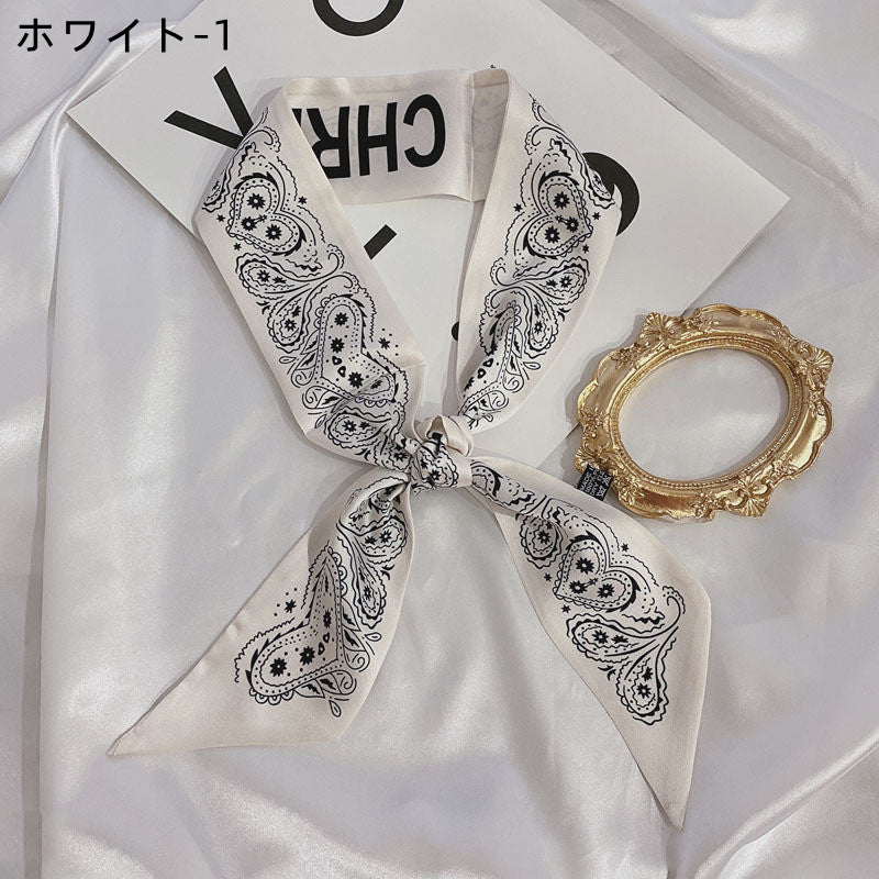 【雑貨】ファッションシルクスカーフ W13584