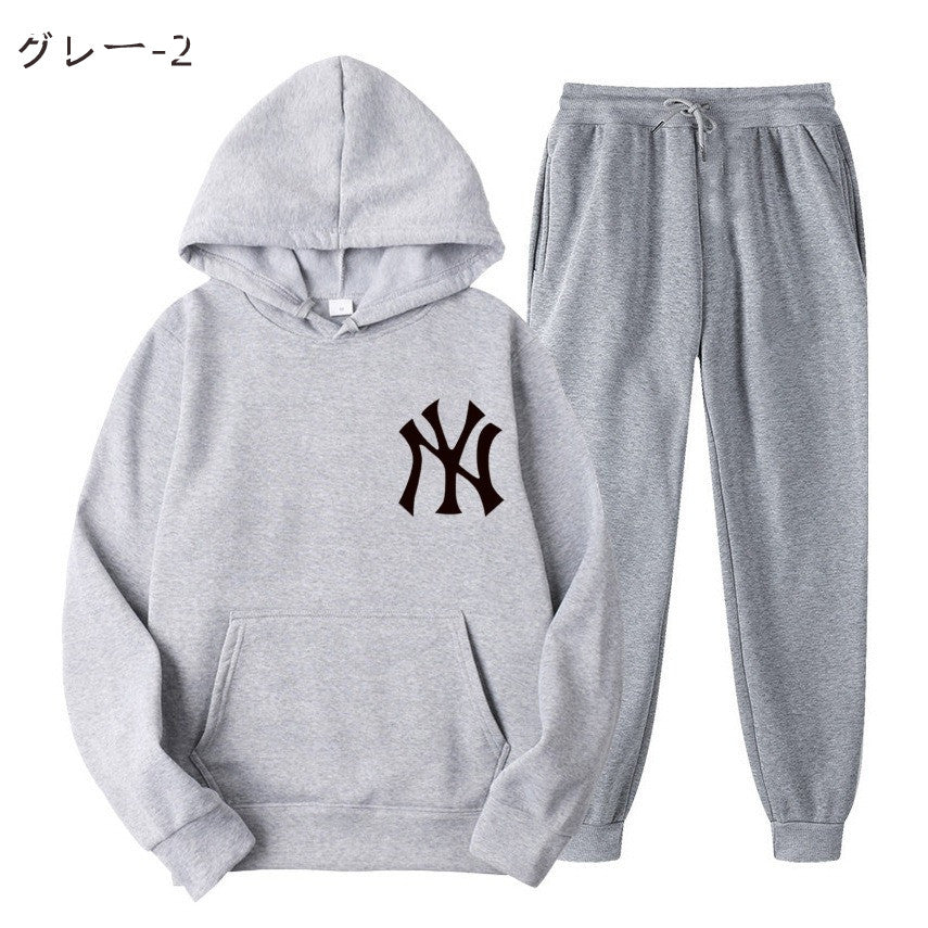 【Set】男女兼用フーディー + パンツ セットアップ W13639