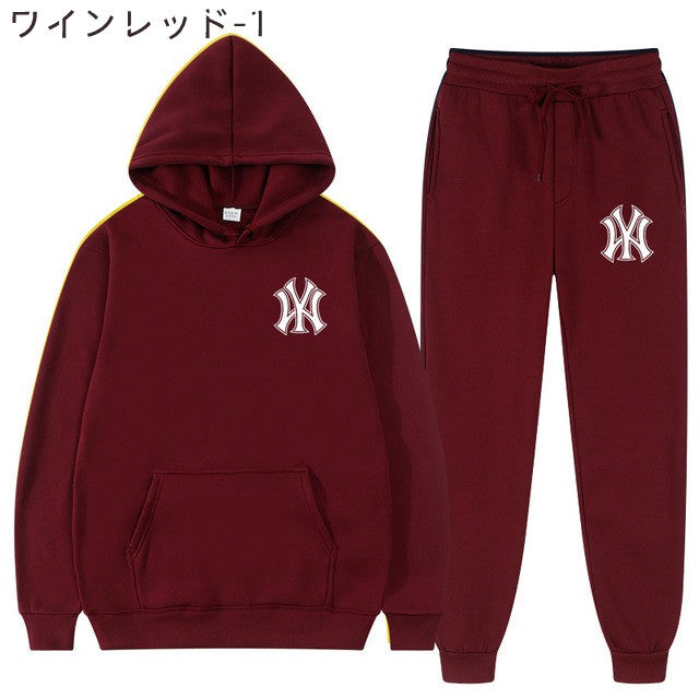 【Set】男女兼用フーディー + パンツ セットアップ W13639