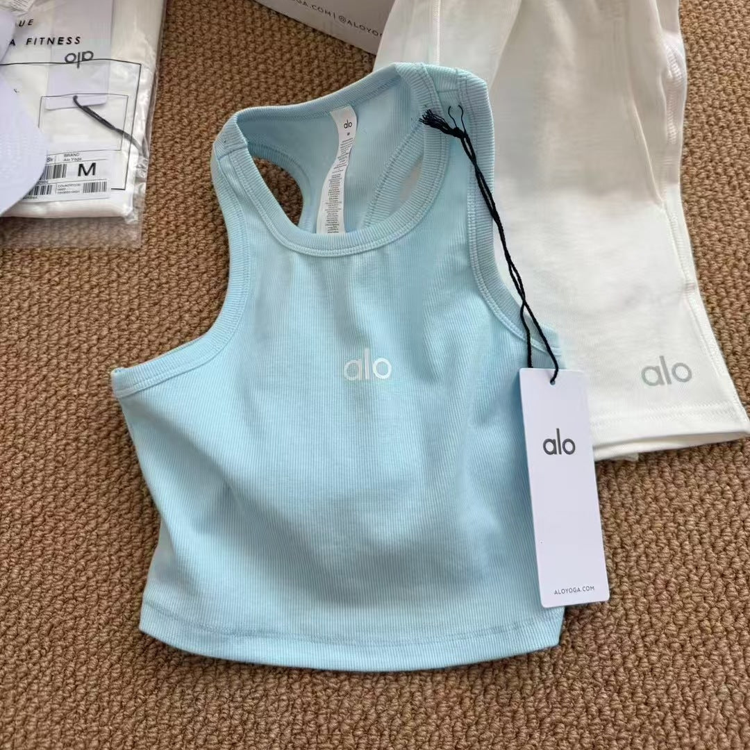 【Tops】春夏カラフルショートタンクトップ T01541