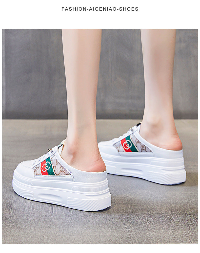 【Shoes】厚底スリッパスニーカー W11548