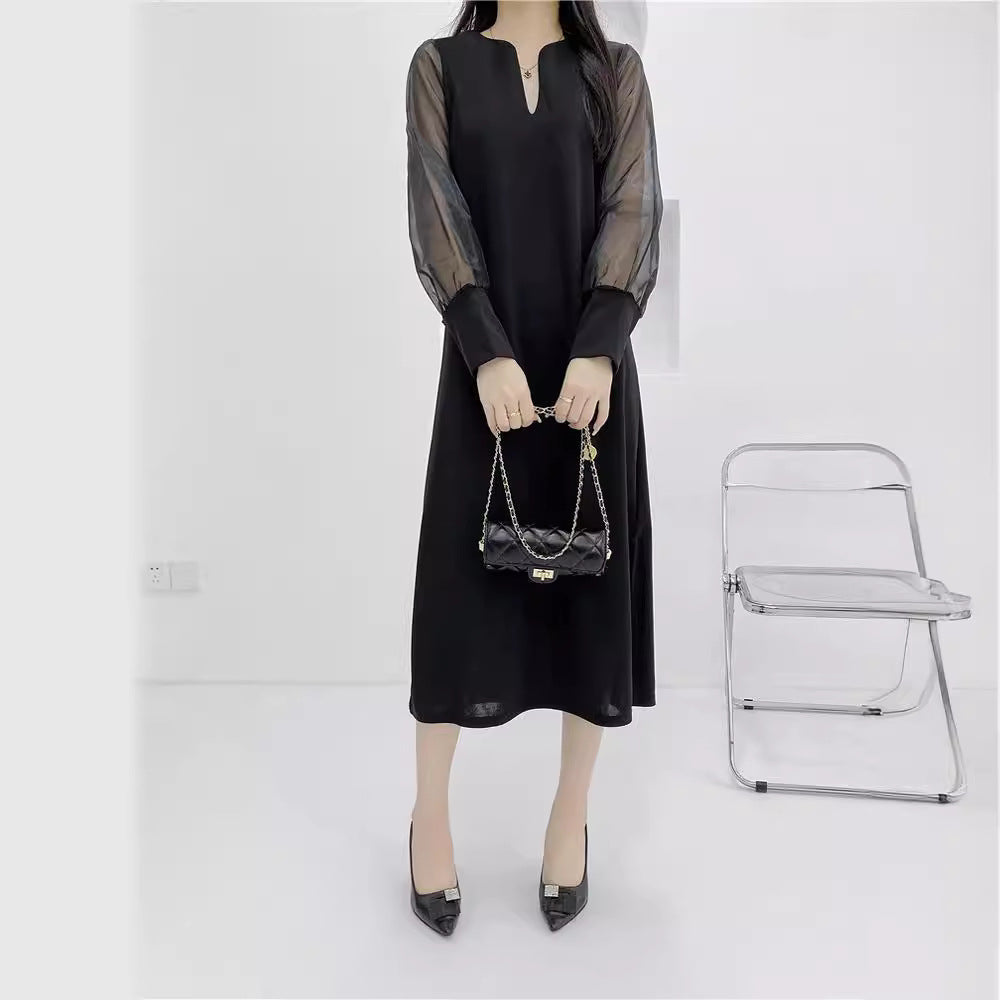 【Dress】2色展開OL通勤ワンピース Z7337