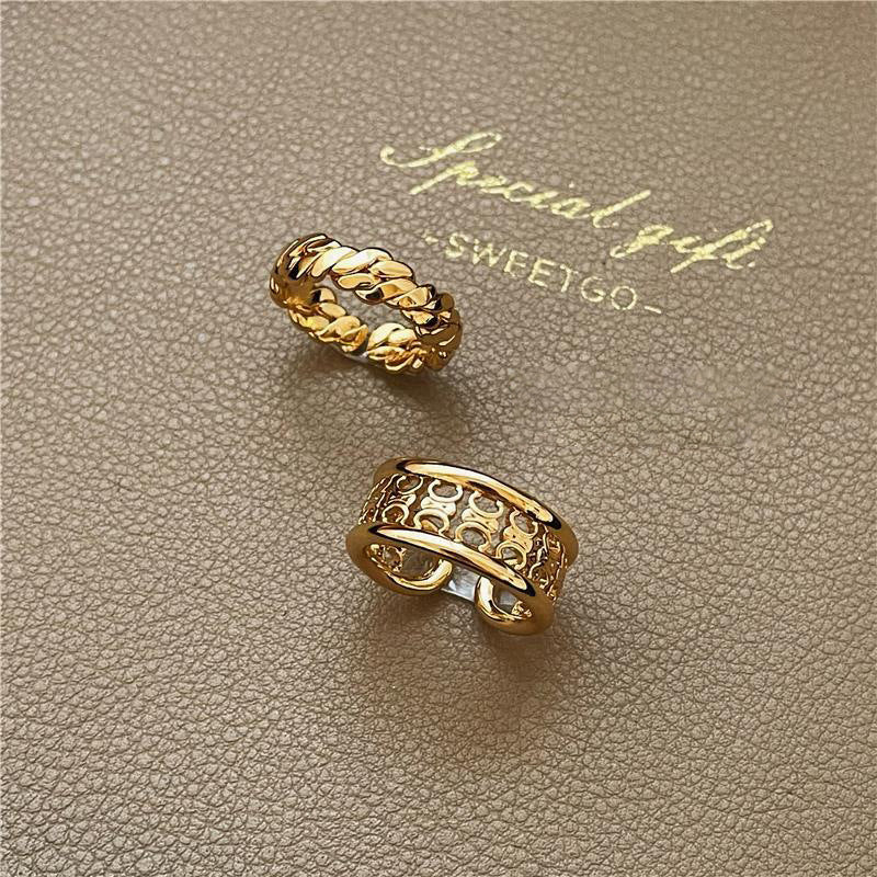 【雑貨】高級感リング2枚セット Z7713