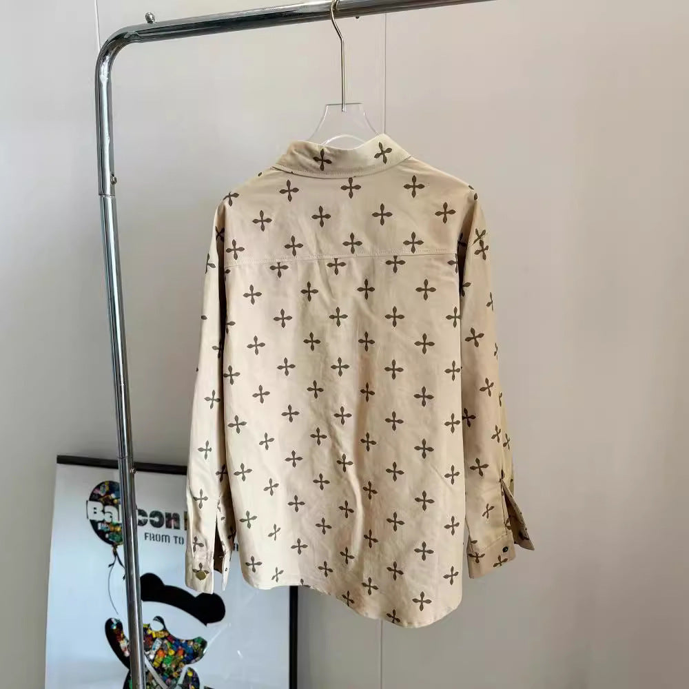 【Tops】ゆったり長袖シャツ Z7398