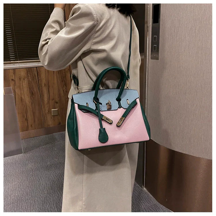 【雑貨】配色2wayバッグ W11442