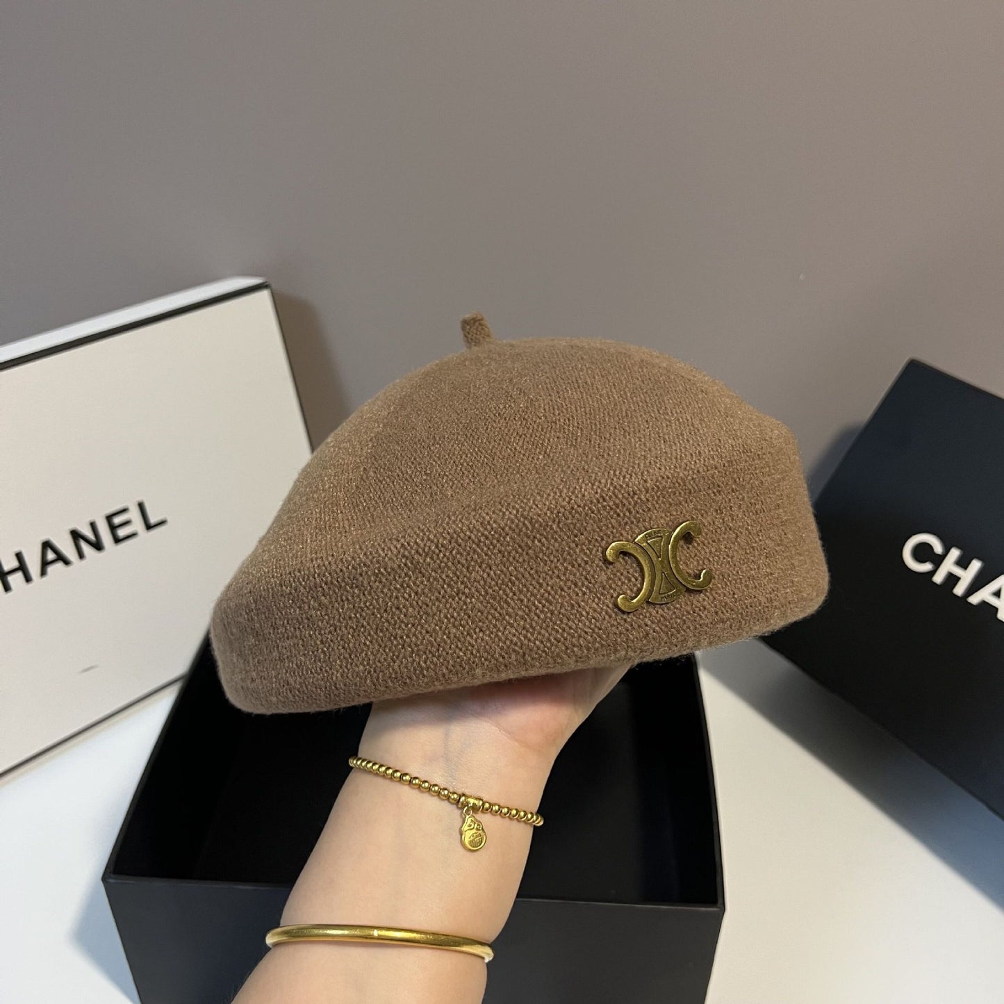 【雑貨】小顔効果ベレー帽 T01177