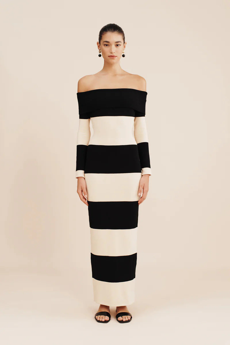 【Dress】オフショルダーワンピース W14175