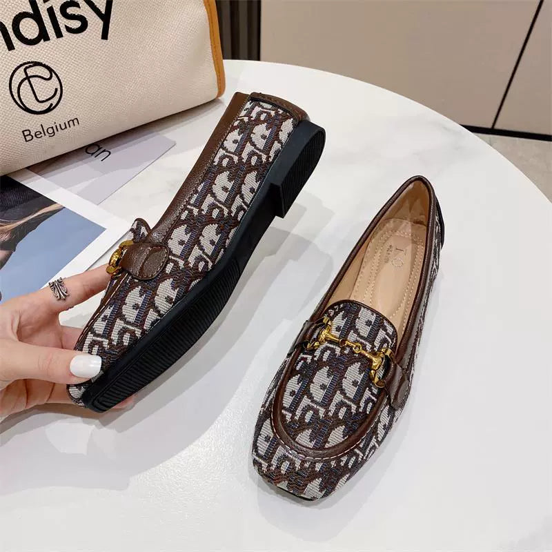【Shoes】2色展開フラットシューズ W10041
