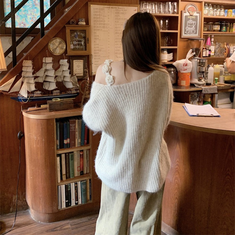 【Tops】立体フラワーニット Z8379