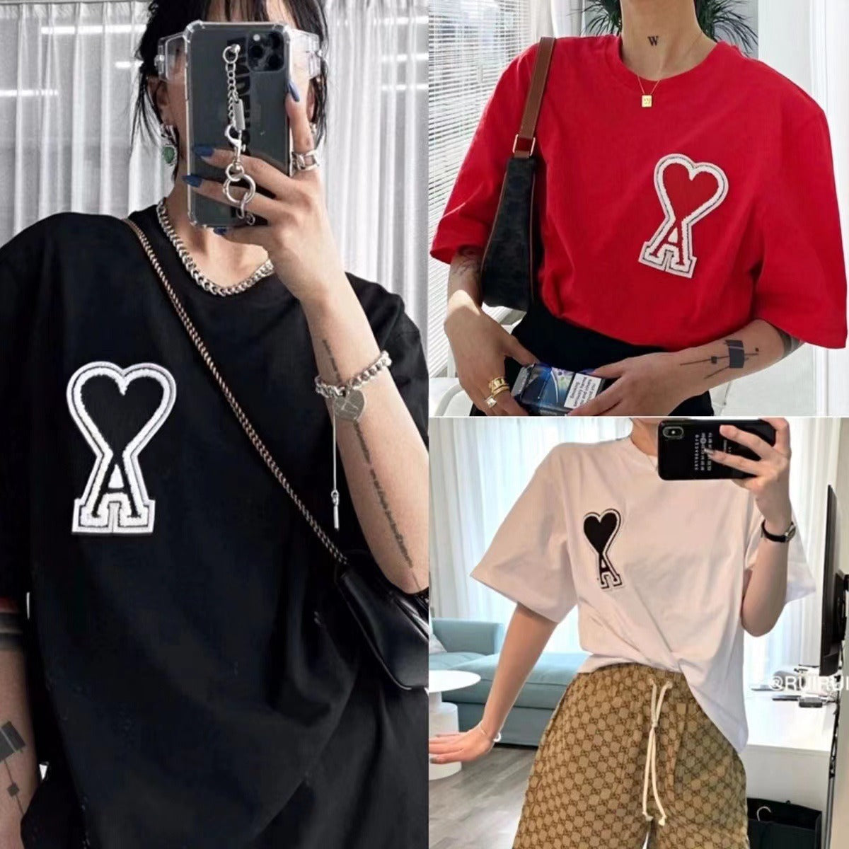 【Tops】6色選択可Tシャツ W12447