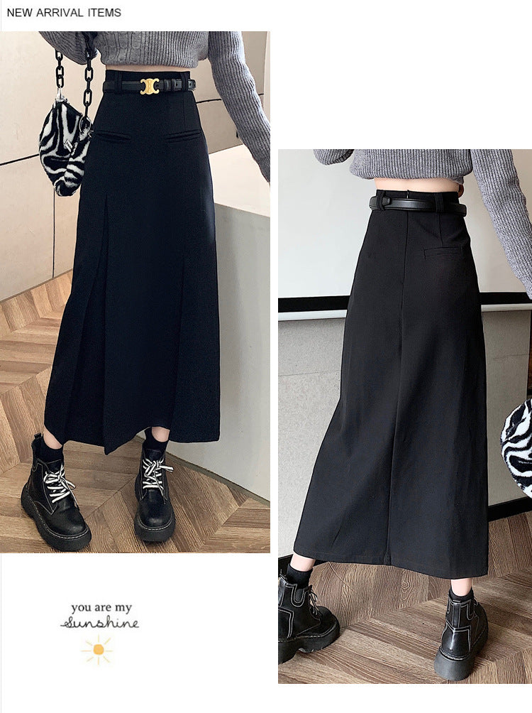 【Bottoms】ベルト付きスカート Z7377