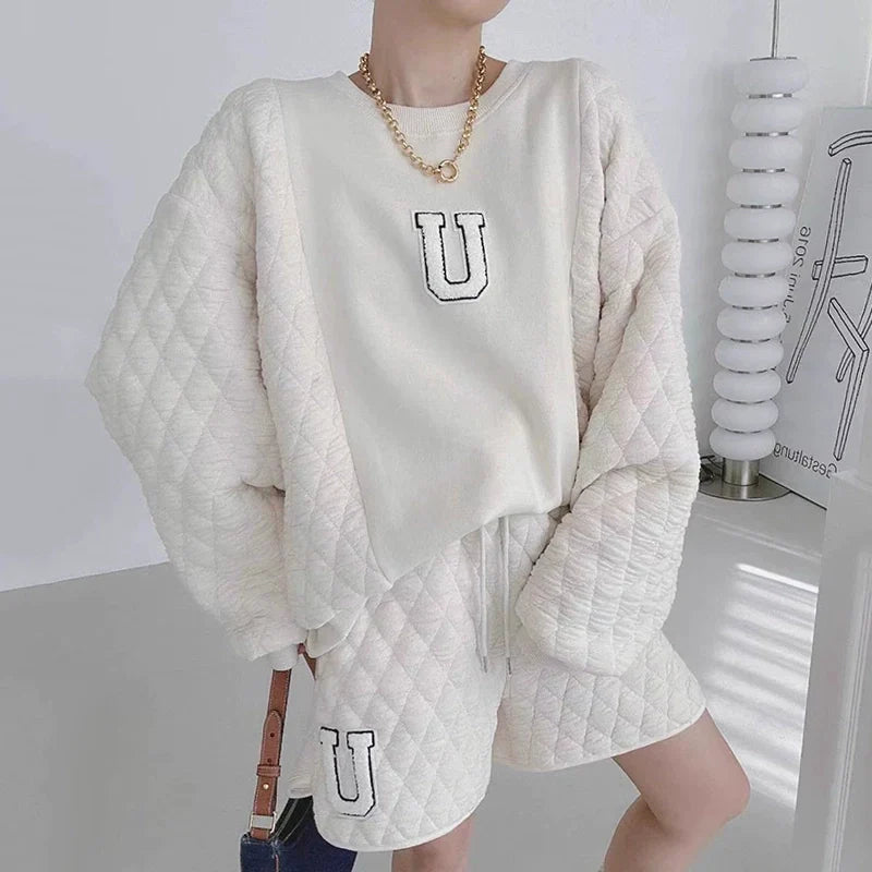 【Set】2点セット トレーナー+ショートパンツ W9824