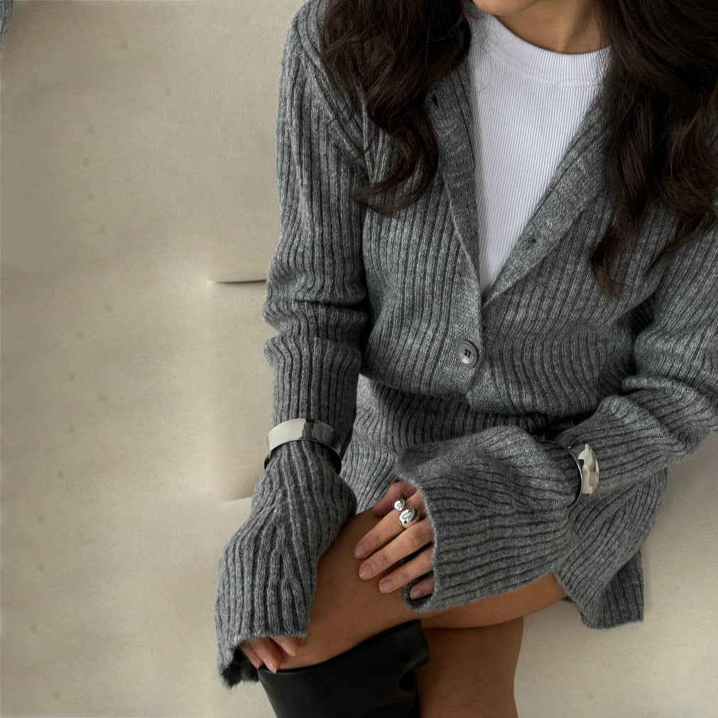 【Set】無地気質ニット2点セット T01338