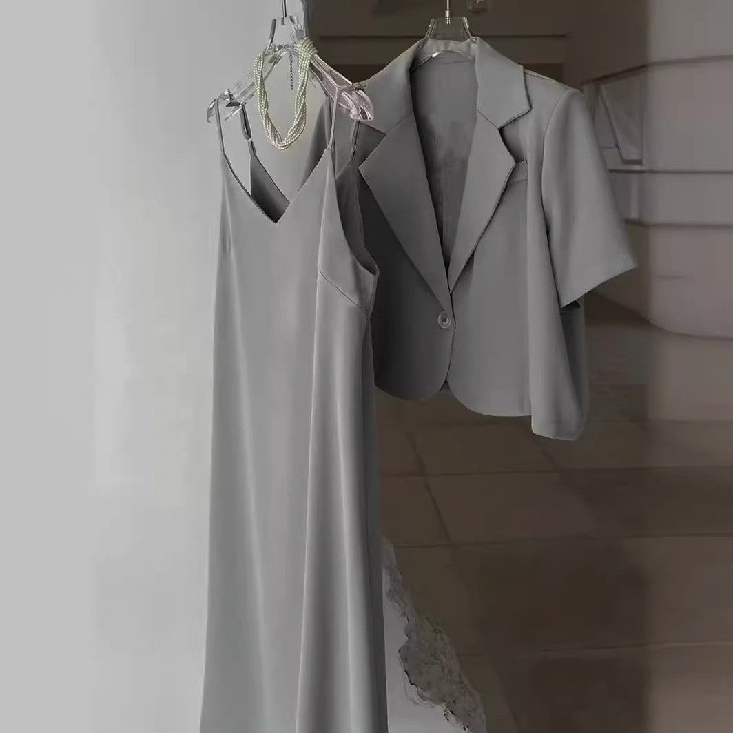 【Set】4色選択可エレガントスーツセット W11659