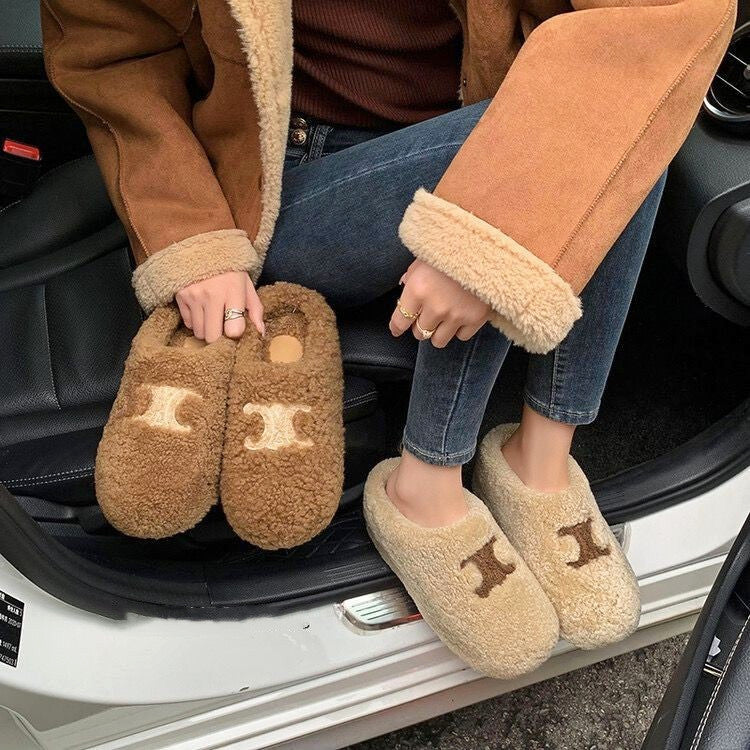 【Shoes】2色ラムウールスリット W14550