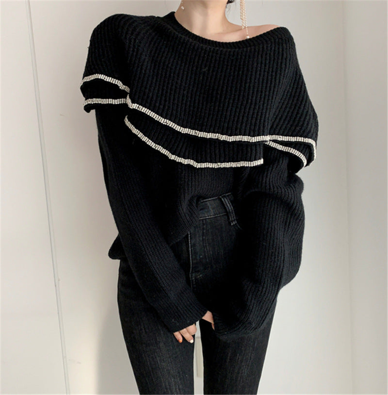 【Tops】ワンショルダーセーター Z7240