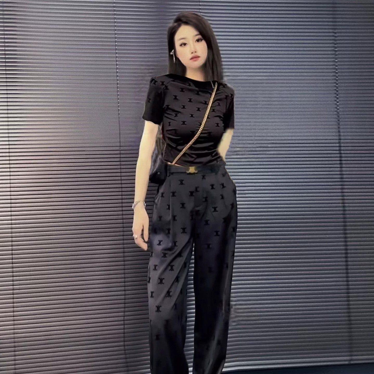 【Set】新入荷~2点セット Tシャツ+ パンツ W10969