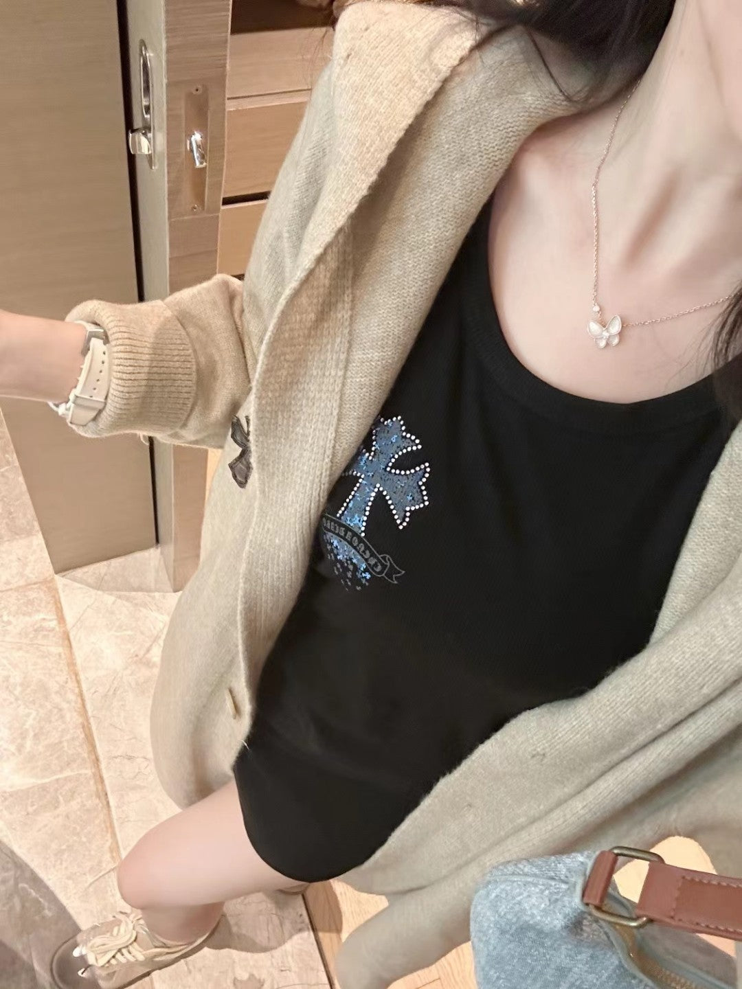 【Outer】ロング丈ニットカーディガン W14488