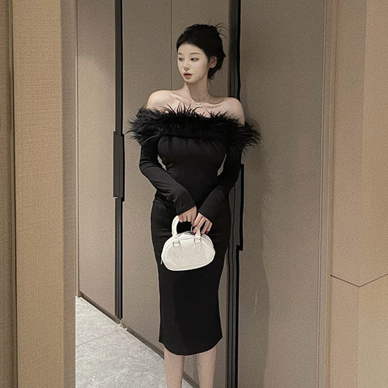 【Dress】切り替えデザインワンピース W14672