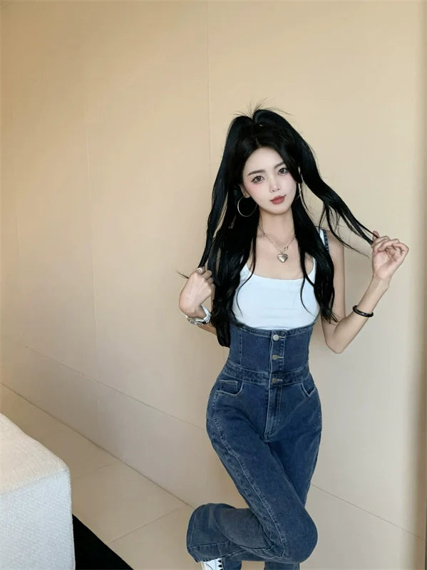 【Bottoms】新入荷~サロペットデニムパンツ W11443