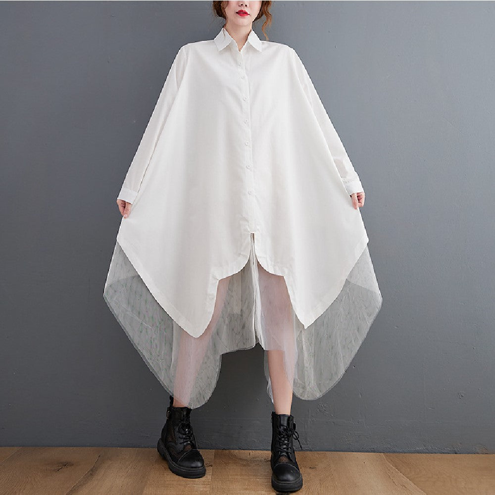 【Dress】2色展開シャツワンピース Z7832