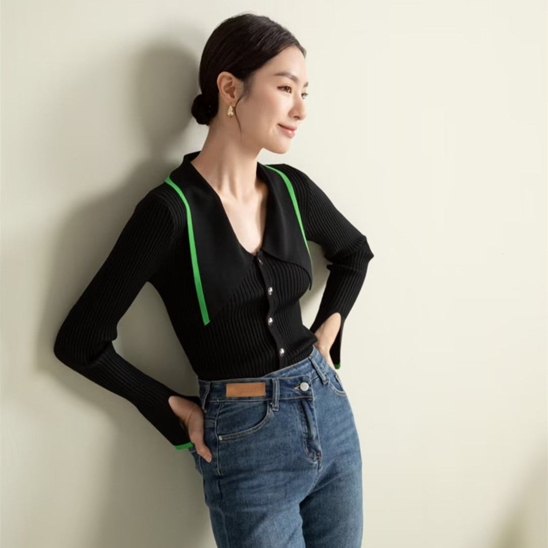 【Tops】オフィス通勤ニット W13734