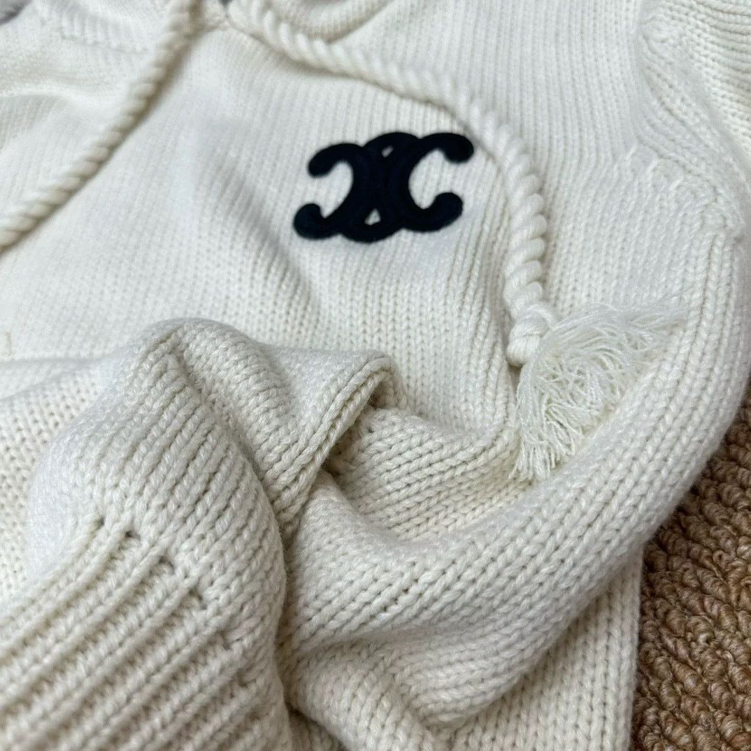 【Tops】帽子付きニットプルオーバー Z8336