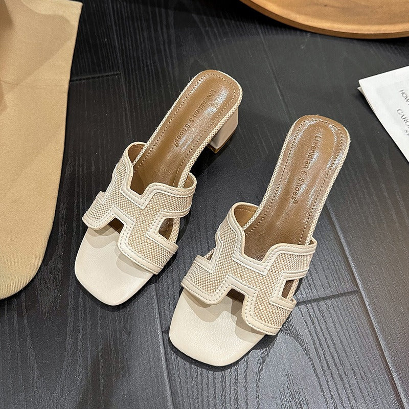 【Shoes】5色展開夏スリッパ W12366