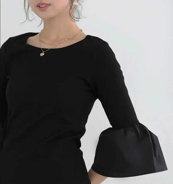 【Tops】新入荷~ニットブラウス W10953