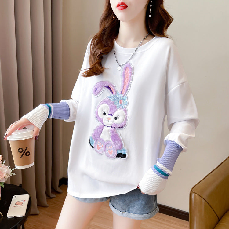 【Tops】キャラクター春秋Tシャツ Z7643