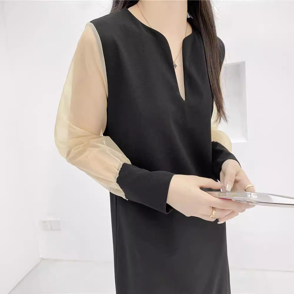 【Dress】2色展開OL通勤ワンピース Z7337