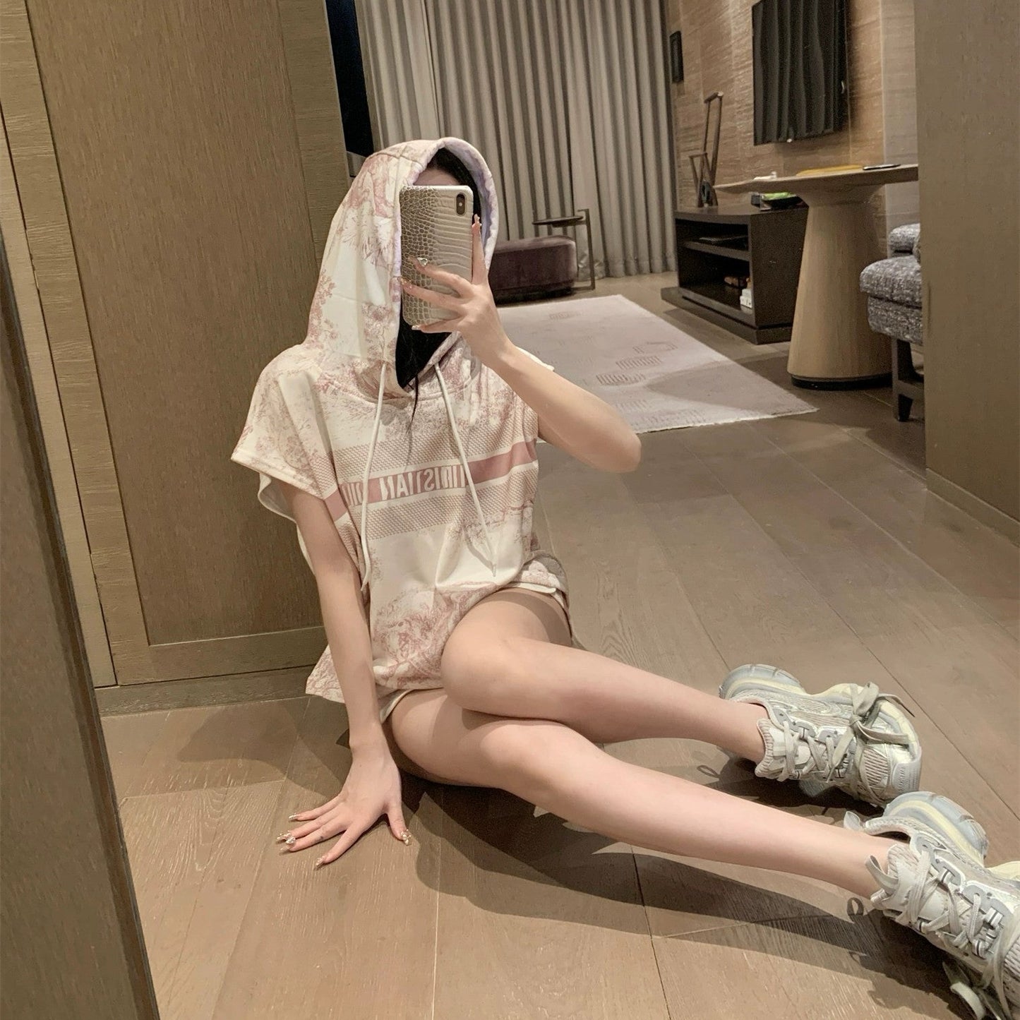 【Set】タンクトップ + パンツタイダイ染め2点セット  W11213