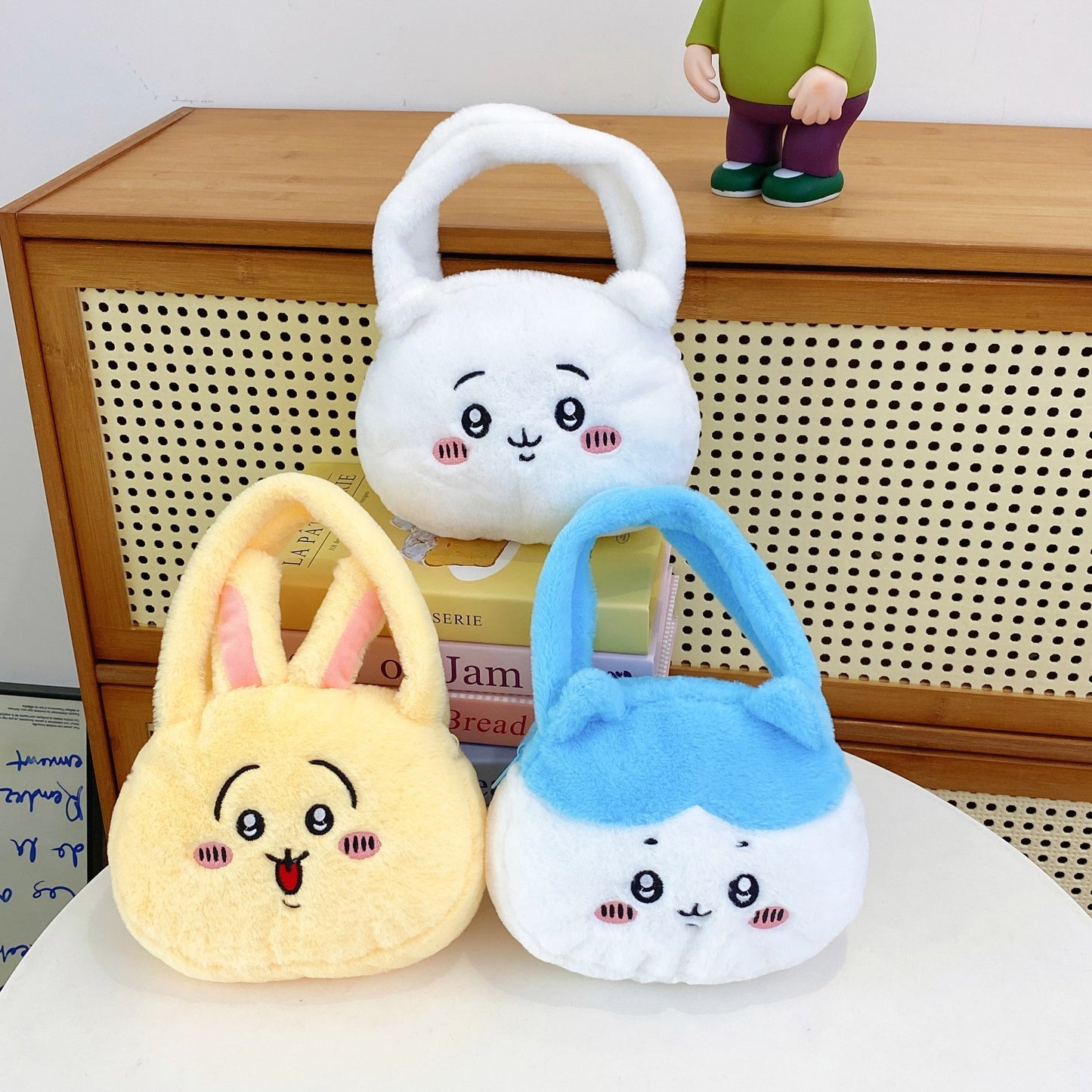 【雑貨】もこもこキャラクターバッグ Z7956