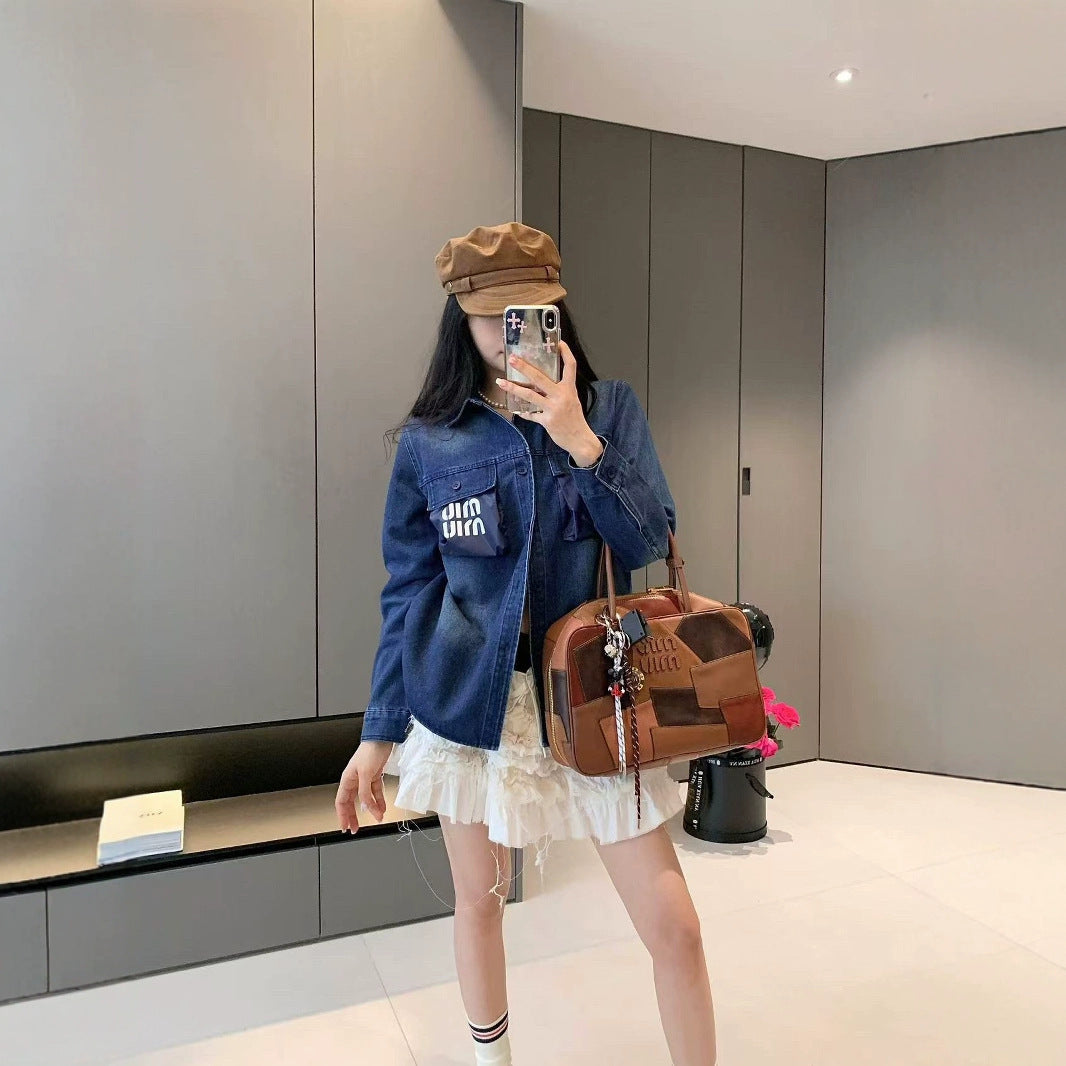 【Tops】春秋デニムシャツ W14727