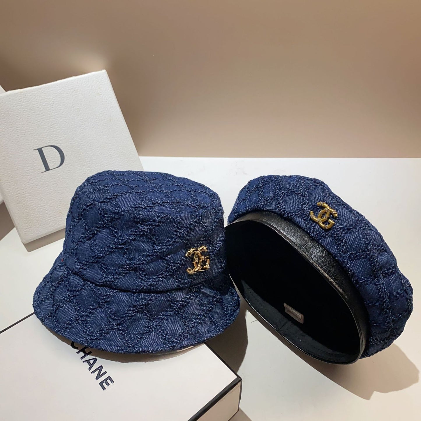 【雑貨】2タイプ選択可デニム帽子 W14762
