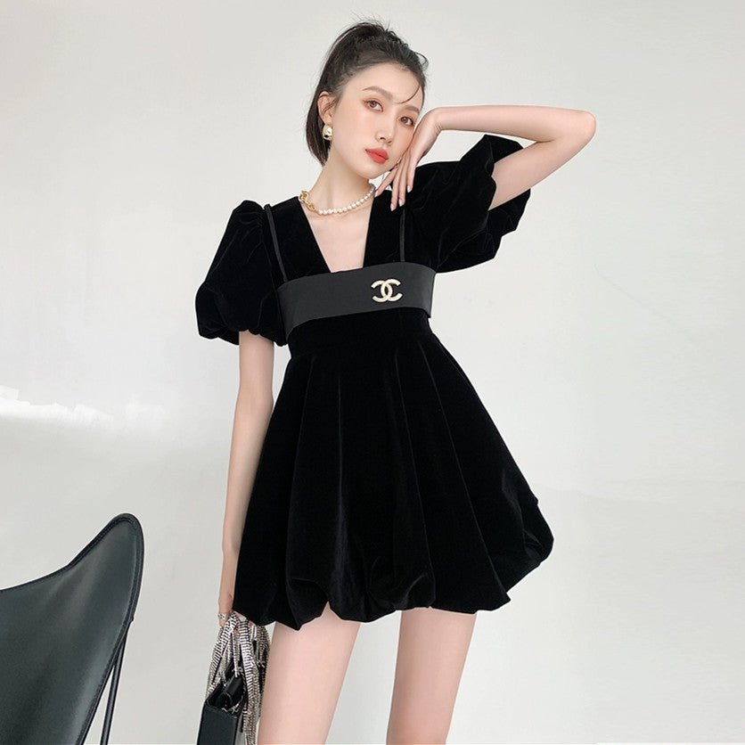 【Set】ワンピース+キャミソールセットアップ W11215