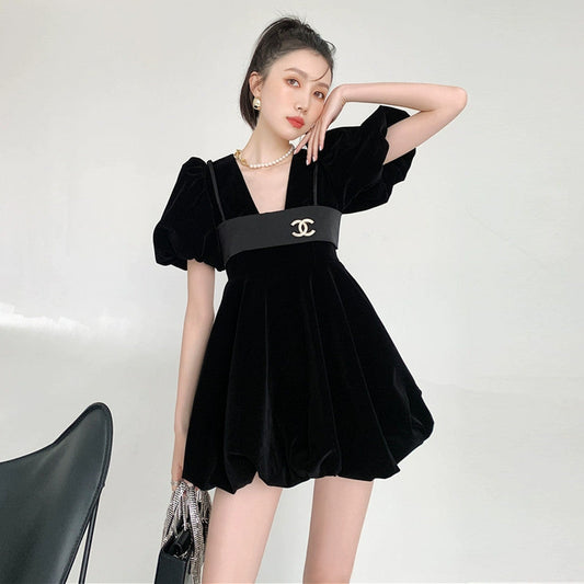 【Set】ワンピース+キャミソールセットアップ W11215