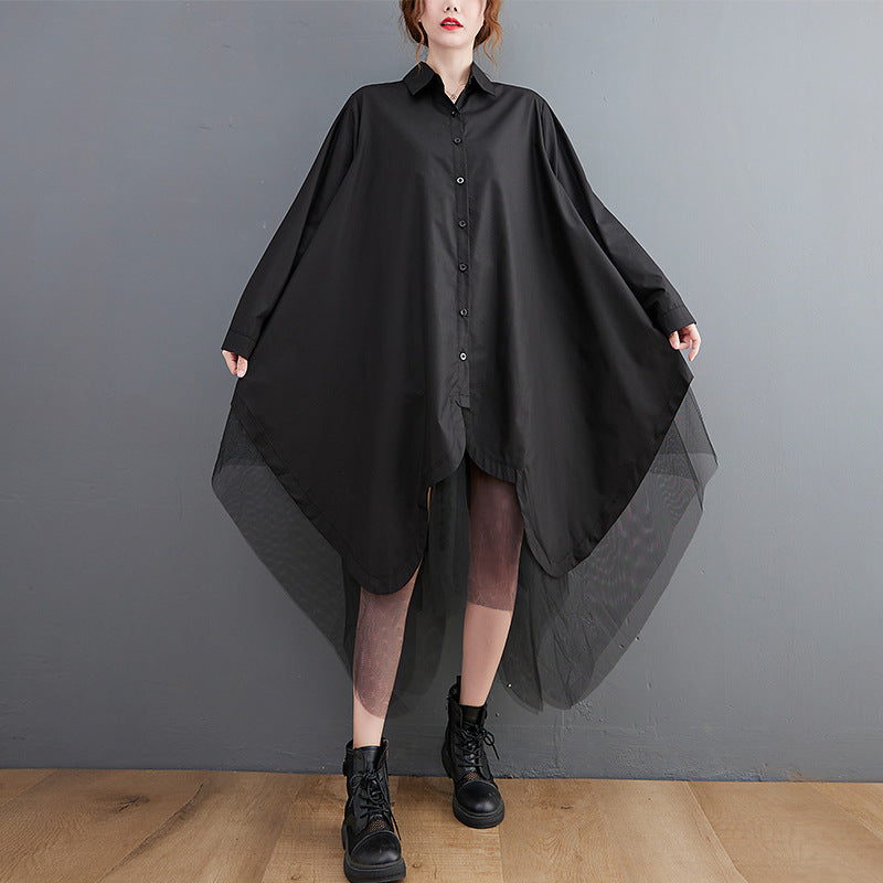 【Dress】2色展開シャツワンピース Z7832