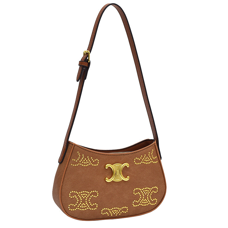 【雑貨】リベットデザインバッグ T01323