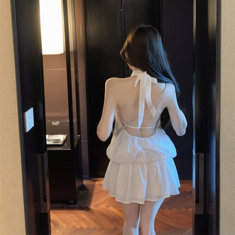 【Dress】ホルターネックバックレスドレス T01394