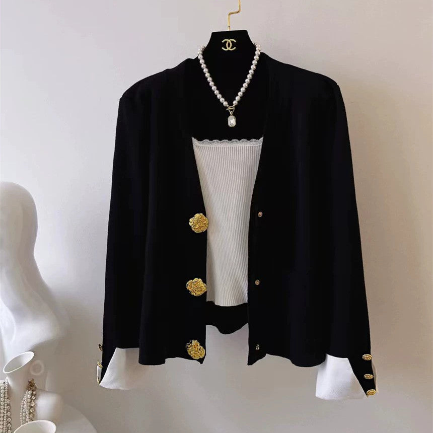 【Outer】新入荷~ニットカーディガン W10650