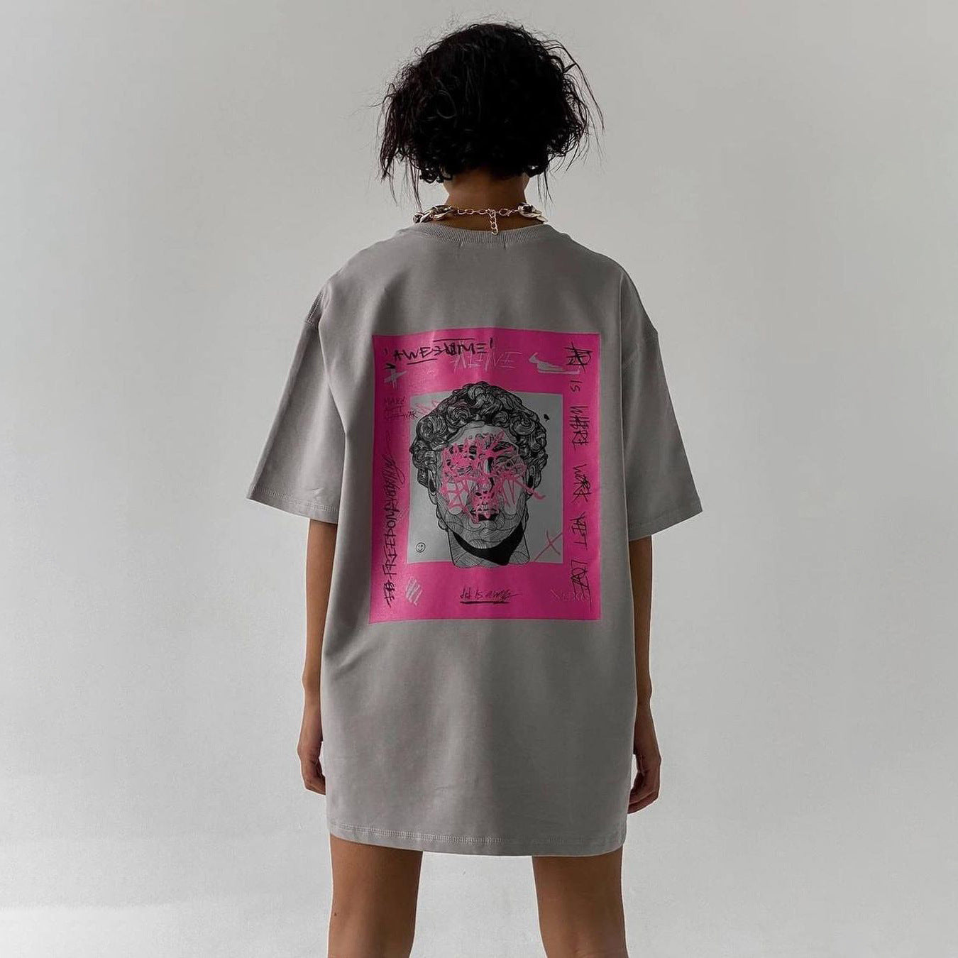 【Tops】プリントTシャツ T01347