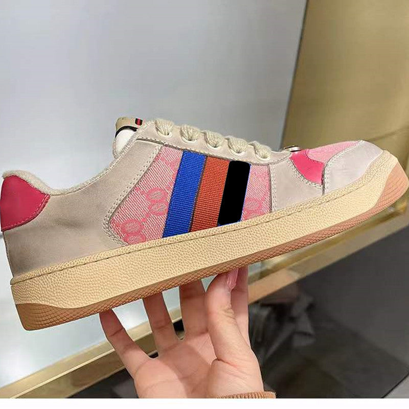 【Shoes】3色展開スニーカーフラットシューズ W12086