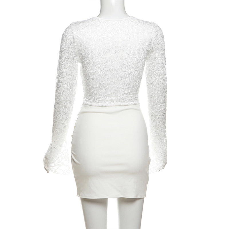 Dress】セクシーレースワンピース T01216