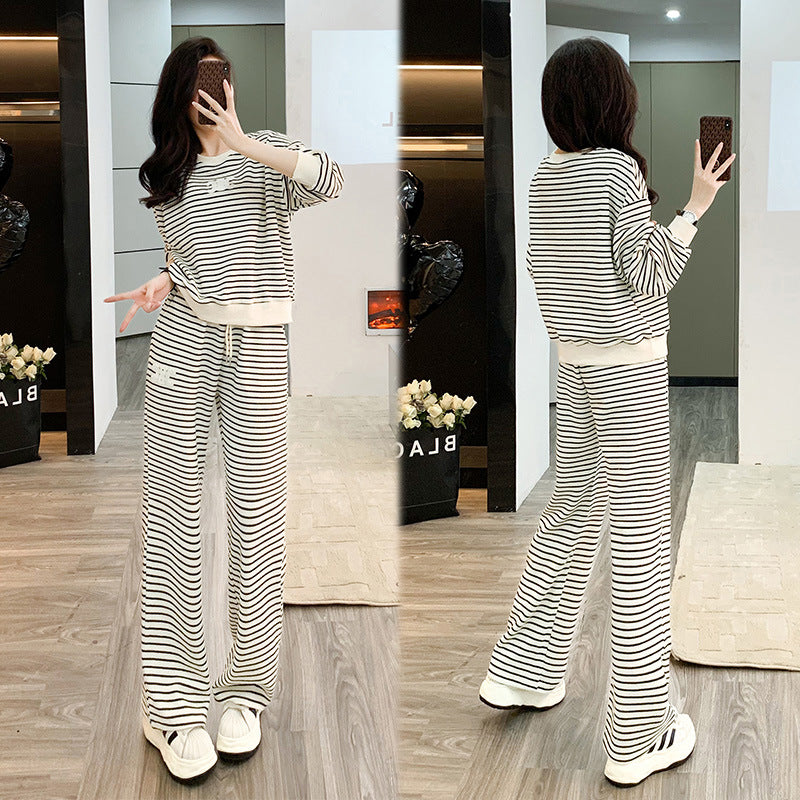 【Set】ロゴ刺繍2点セット トレーナー + パンツ Z-6468