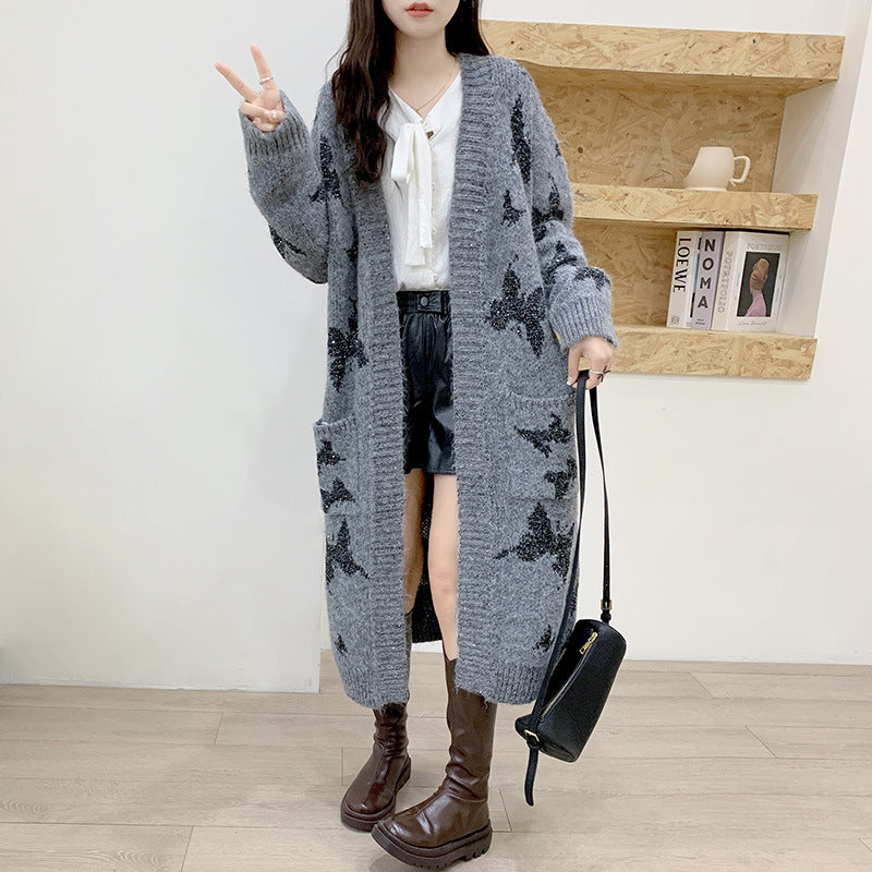 【Outer】ロング丈カーディガン W14435